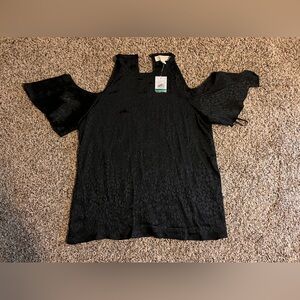 NWT Michael Kors Cold Shoulder Top, Sz. Lg.